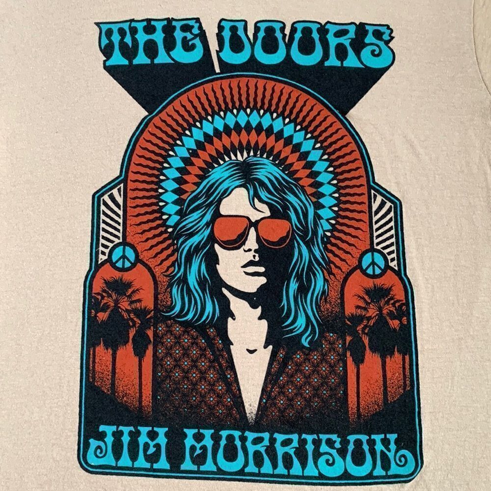 The Doors Jim Morrison Graphic Concert T-shirt XS Sand
